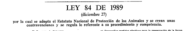 Ley 84 del 1989