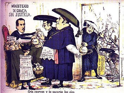 Inicio de la competencia del poder político con otros poderes.