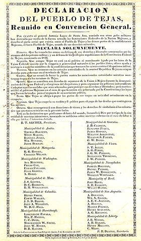 Declaración del Pueblo de Tejas