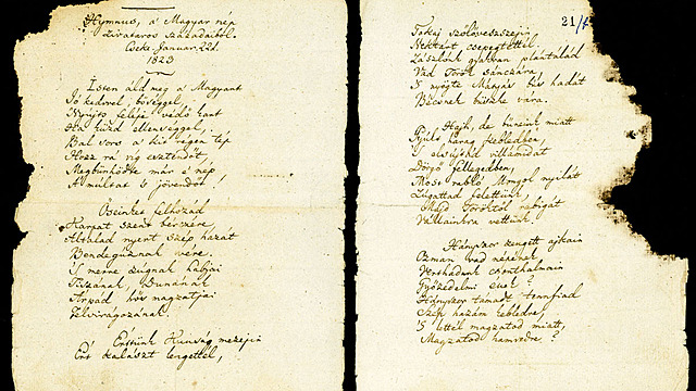 Hymnus, a’ Magyar nép zivataros századaiból