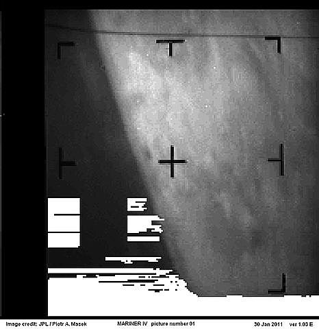 Mariner 4, obtained the first images of Mars planet
