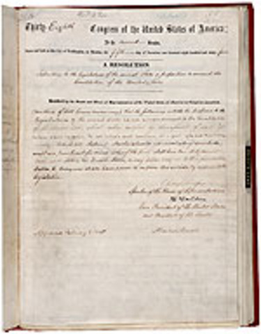 Radification of the 13th Amendment