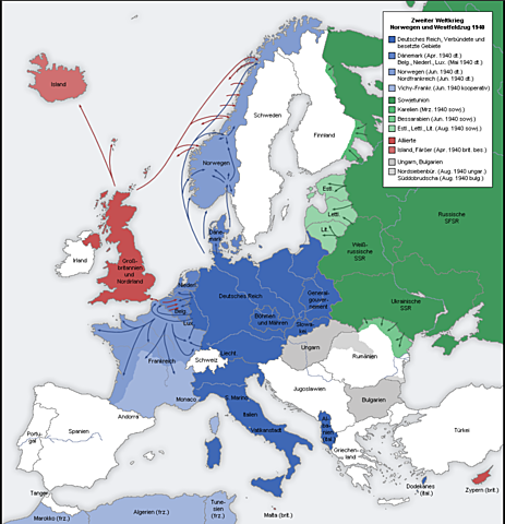 Alemania invade Noruega