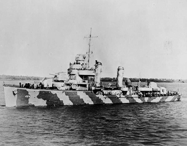 The USS Hobson sinks