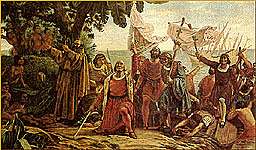 Enfrentamiento entre Españoles e Indígenas