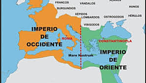 El Emperador Teodosio divide el imperio.
