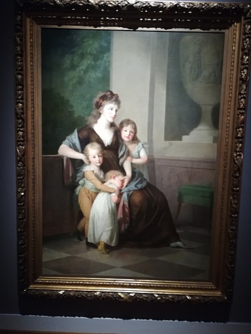 Christiane Amalie met haar 3 kinderen