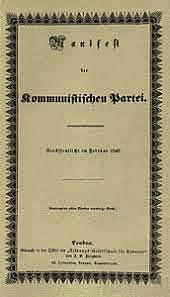 "Manifesto del Partito Comunista " scritto da Karl Marx e Friedrich Engels