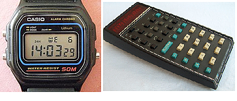 Lanzamiento de Relojes digitales y calculadoras científicas a pilas