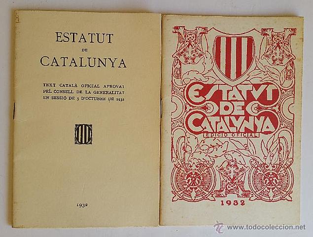 Estatut de catalunya del 1932