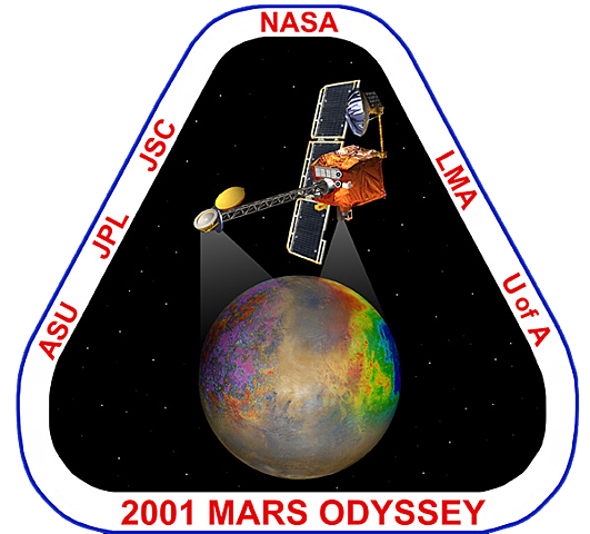 2001 Mars Odyssey, robotic spacecraft orbiting the planet Mars
