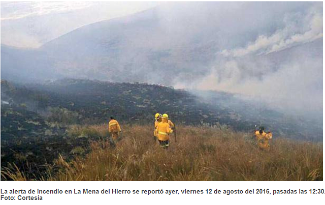 INCENDIO MENA DEL HIERRO