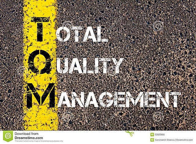 El desafortunado acrónimo de tres letras, TQM por el cual las empresas compitieron por instituir programas de calidad.