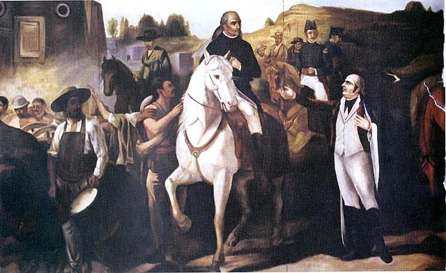 Entrevista entre Miguel Hidalgo y Jose Ma .Morelos y Pavon