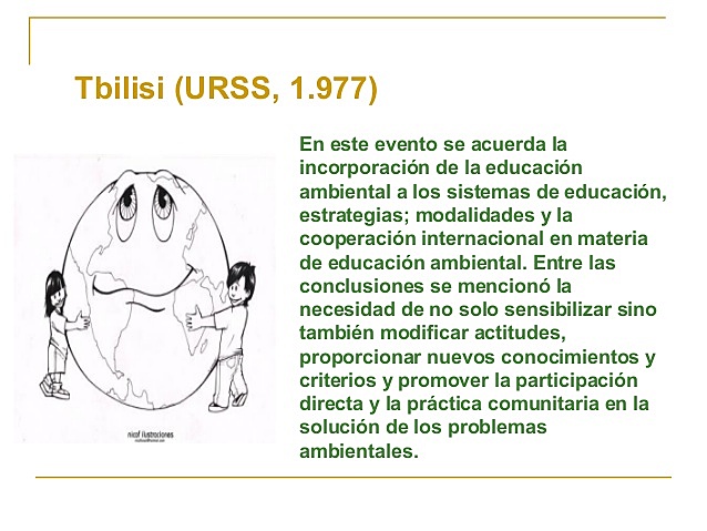 Conferencia Intergubernamental Sobre la educación ambiental.