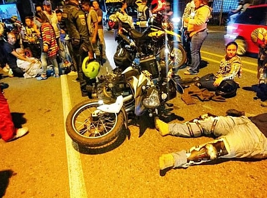 ACIDENTATED IN ANOTHER COUNTRY