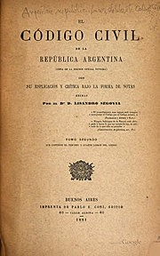 Sanción Código Civil