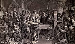 William Caxton establishes the first English printing press
