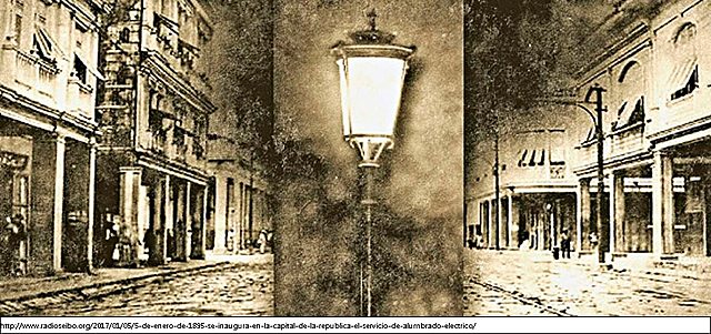 Inició del servicio de electricidad