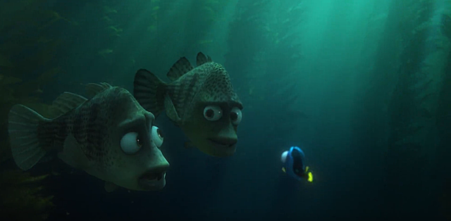 Dory si perde nell'oceano