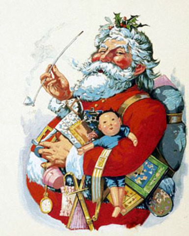 Santa Claus illustrations published in magazine