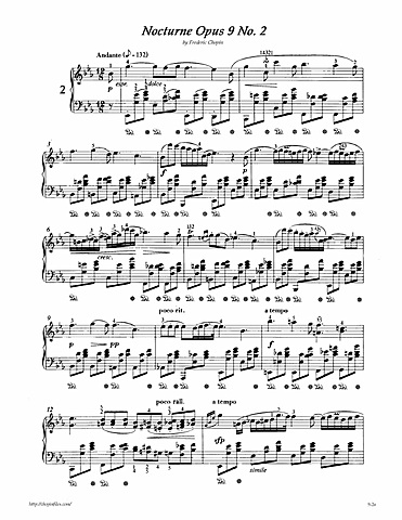 Chopin - Nocturne Op 9 No 2
