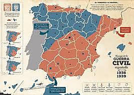 Espanya es divideix en dos bàndols