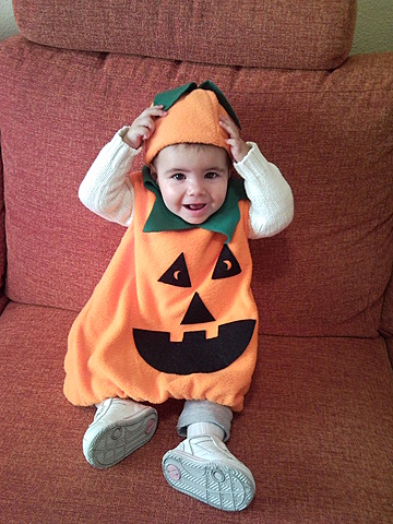 Mi primer Halloween disfrazada.