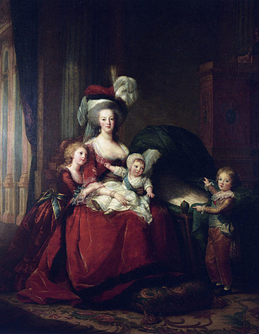 Élisabeth Louise Vigée-LeBrun, Portrait of Marie Antoinette with Her Children, 1787, Musée National du Château de Versailles