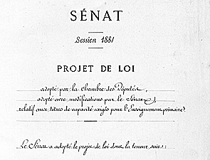 Lois scolaire de jules ferry