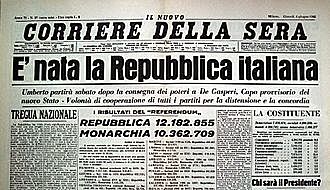 La nascita della costituzione italiana