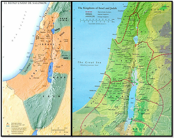 ISRAEL DIVIDIDO EN DOS REINOS.