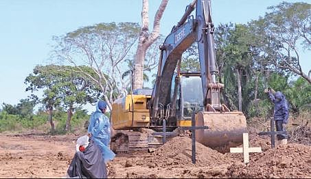 Cementerio Covid de Trinidad, un campo de cruces sin nombre