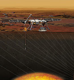 Perforacion del subsuelo de Marte Estadounidenses