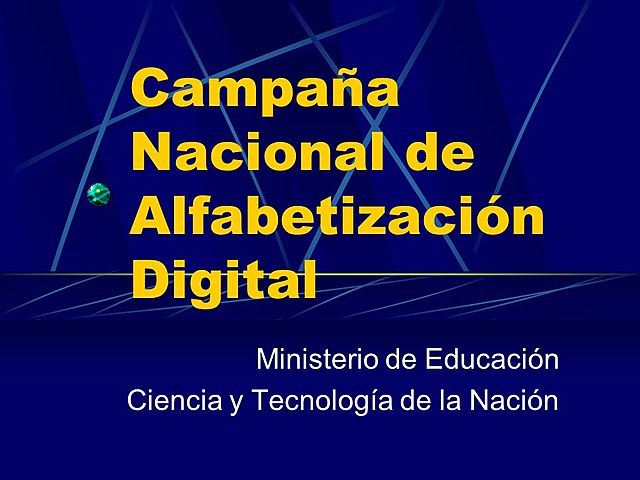 Plan Nacional de Alfabetización Digital