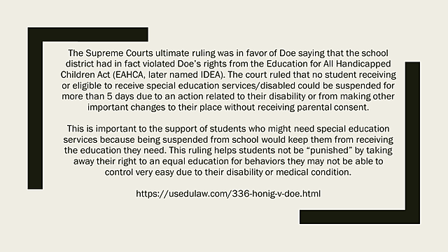 Honig v. Doe