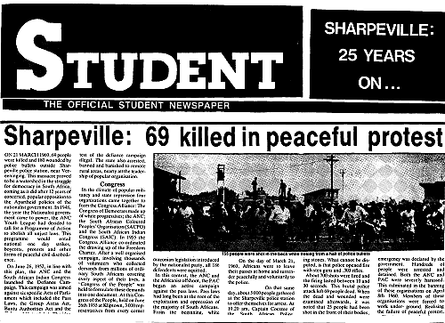Sharpville Massacre in S.A.