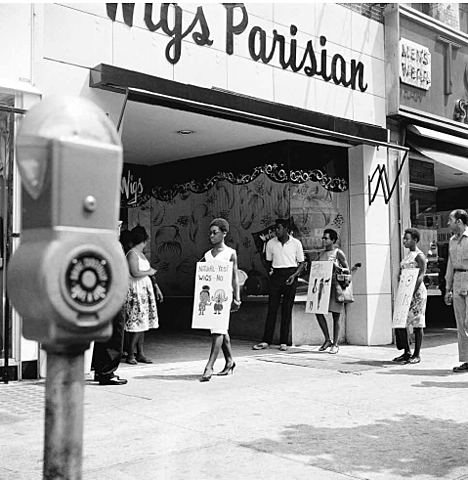 Harlem Wig Parisian Protest