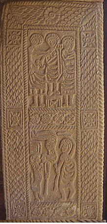 Arte Asturiano: Detalle escultórico en el interior de San Miguel de Lillo