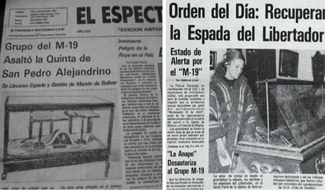 Robo de la Espada de Bolívar.