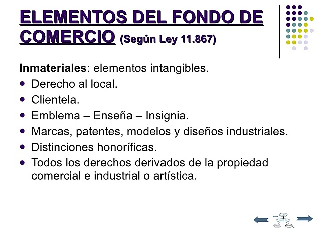Art. 1 Ley Nº 11.867  Elementos de un Fondo de Comercio