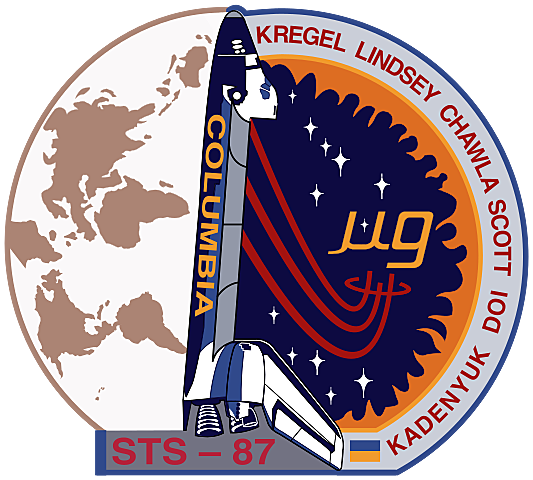 STS-87, First spaceflight by a woman of Indian origin Kalpana Chawla