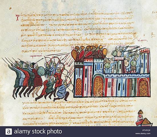 Caída de Constantinopla en poder de los sarracenos.