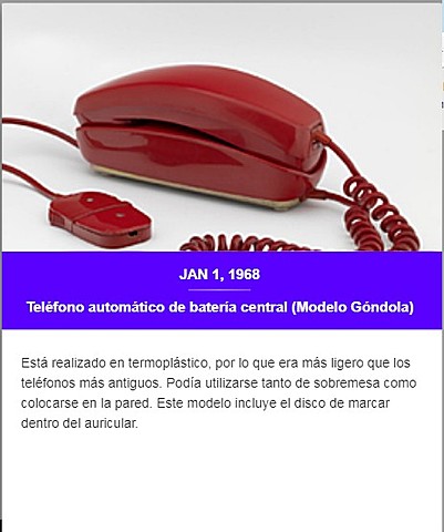 Teléfono automático de batería central (Modelo Góndola)