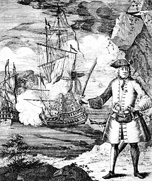 The Mughal Empire nearly bans the East India Company in response to pirate Henry Every's capture of the Ganj-i-Sawai.
