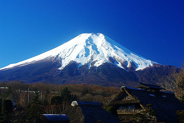 Mount Fuji erupts in Japan for the first time in 10000 years.