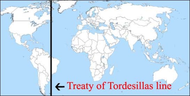 Treaty of Tordesillas Spain Portugual