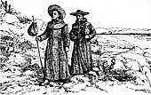 Spanish missionaries establish the first of 21 missions in California.