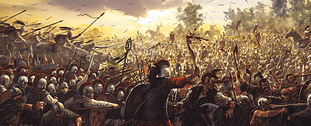 Flavio Eugenio cae en combate, contra Teodosio, en la Batalla del Frígido