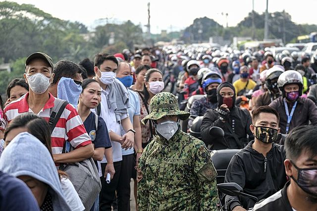 First death outside China